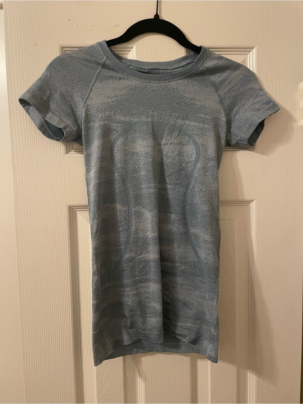 lululemon athletica Light Blue Short Sleeve Tee